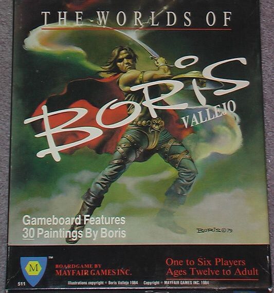 The Worlds of Boris Vallejo (1984) Board Game