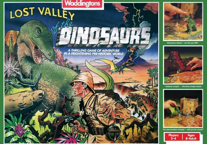 Lost Valley of the Dinosaurs (1985) Board Game