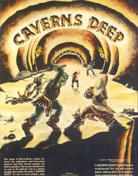 Caverns Deep (1980) Board Game