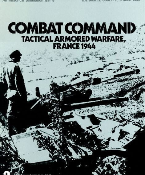 Combat Command: Tactical Armored Warfare, France 1944 (1972) Board Game