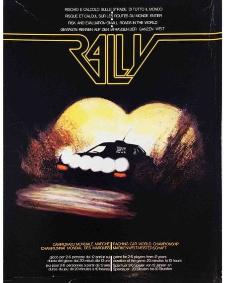 Rally: Risk and Evaluation on All Roads in the Worlds (1980) Board Game