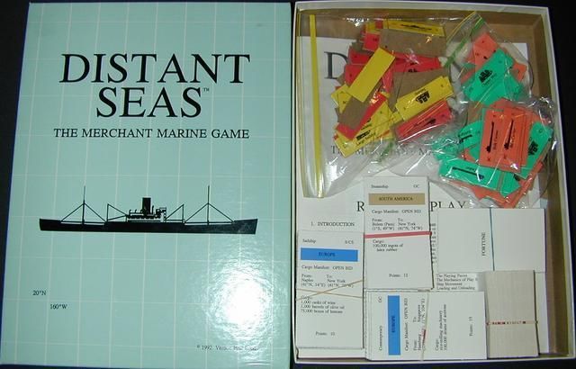 Distant Seas: The Merchant Marine Game (1992) Board Game