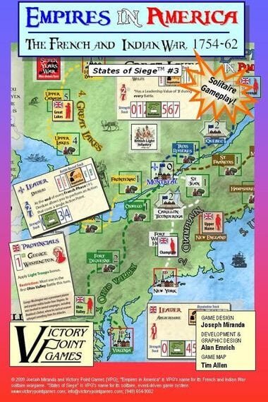 Empires in America: The French and Indian War (2009) Board Game