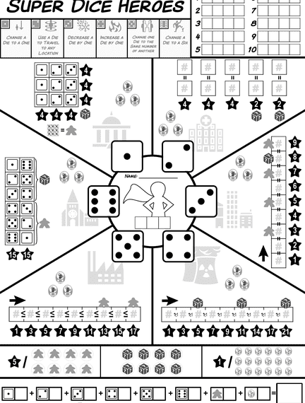 Super Dice Heroes (2020) Board Game