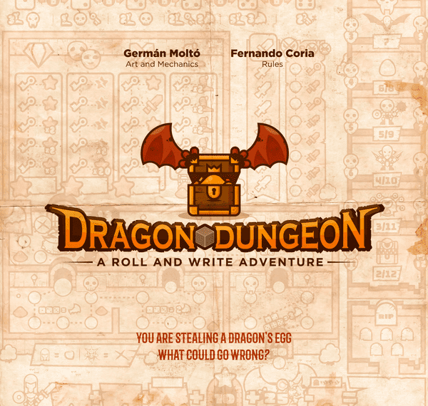 Dragon Dungeon: A roll and write adventure (2020) Board Game