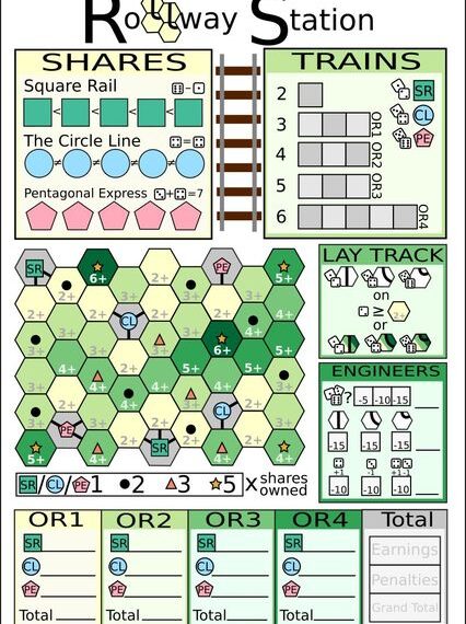 Rollway Station (2020) Board Game
