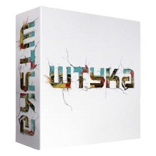 A 3D canvas art showing a word "Utopia" where the letters appear to break through the white canvas, creating a vivid and colorful three-dimensional effect.
