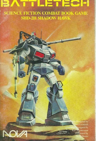 BattleTech Science Fiction Combat Book Game: SHD-2H Shadow Hawk (1987) Board Game