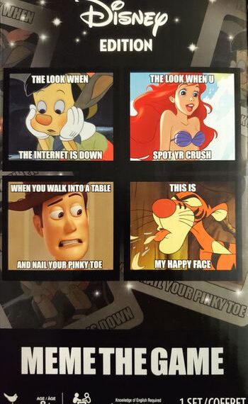Meme: The Game – Disney Edition (2018) Board Game