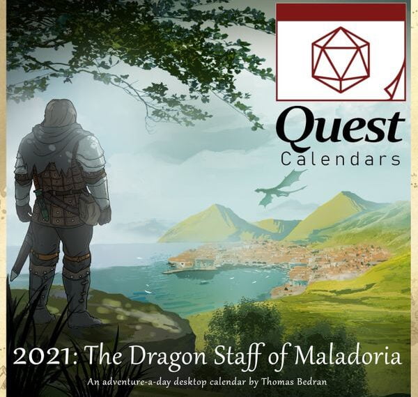 Quest Calendar: The Dragon Staff of Maladoria (2020) Board Game
