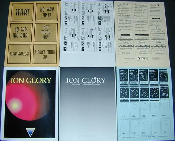 Ion Glory (1994) Board Game