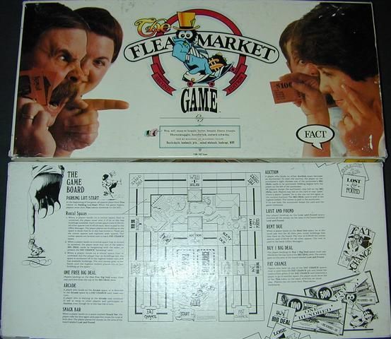 The Flea Market Game (1986) Board Game