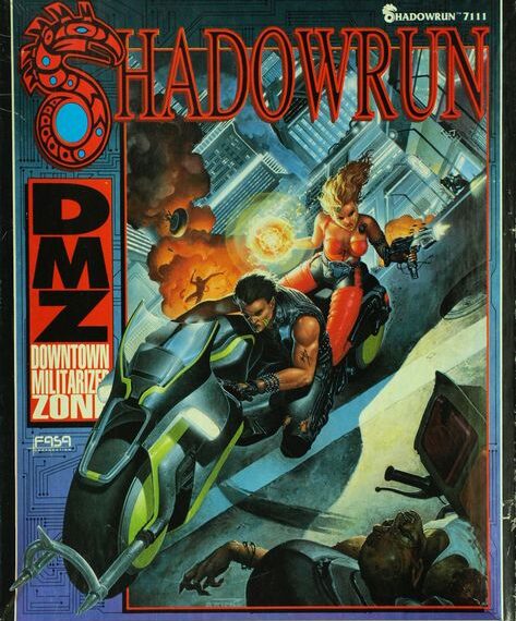 Shadowrun: DMZ Downtown Militarized Zone (1990) Board Game