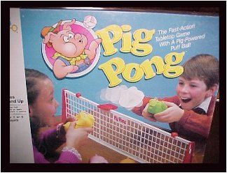Pig Pong (1986) Board Game