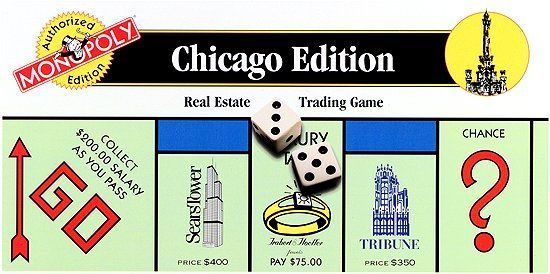 Monopoly: Chicago (1995) Board Game