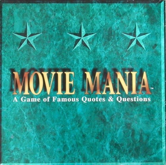 Movie Mania (1992) Board Game