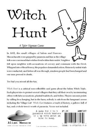 Witch Hunt (2000) Board Game