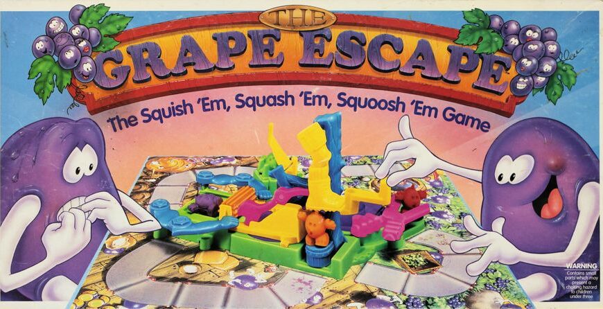The Grape Escape (1992) Board Game