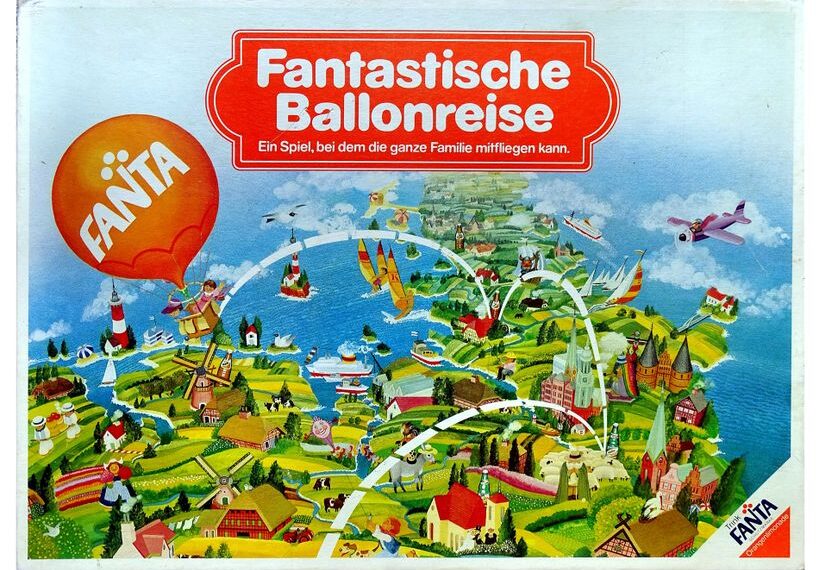 Fantastische Ballonreise (1977) Board Game