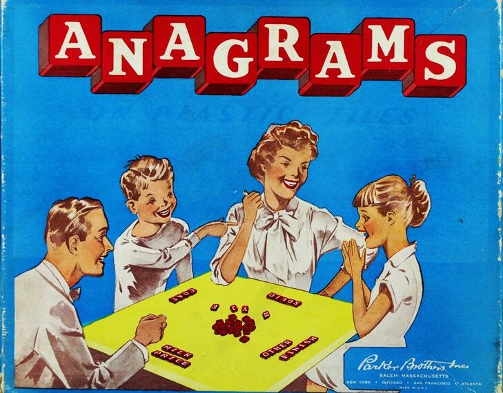 Anagrams (1875) Board Game