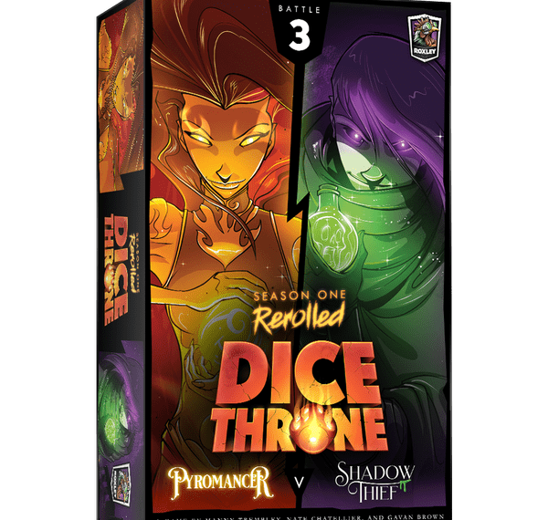 Dice Throne: Season One ReRolled – Pyromancer v. Shadow Thief (2021) Board Game