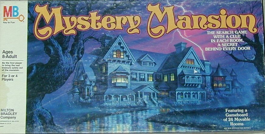 Mystery Mansion (1984) Board Game