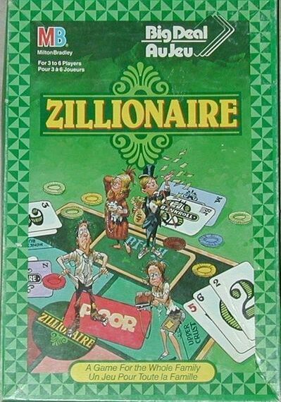 Zillionaire (1987) Board Game