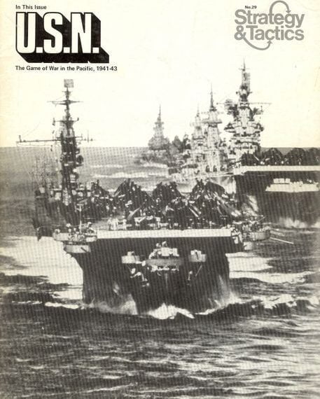 U.S.N.: The Game of War in the Pacific, 1941-43 (1971) Board Game