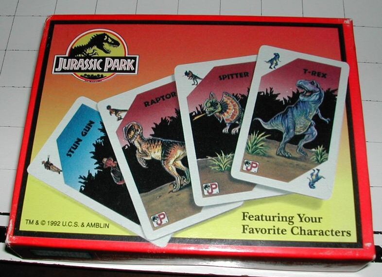 Jurassic Park: Dinosaur Escape Card Game (1992) Board Game