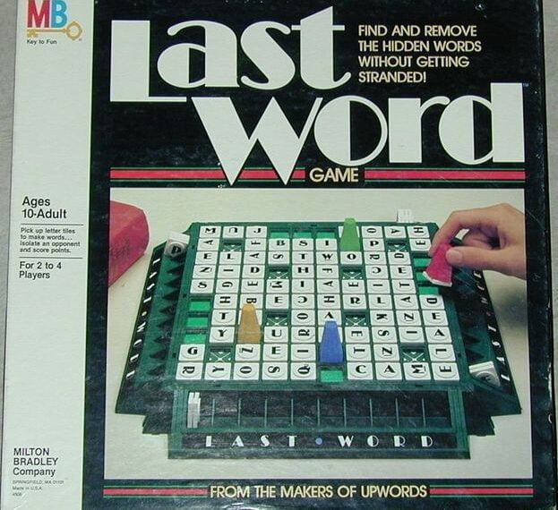 Last Word (1985) Board Game