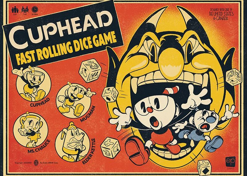 Cuphead: Fast Rolling Dice Game (2021) Board Game