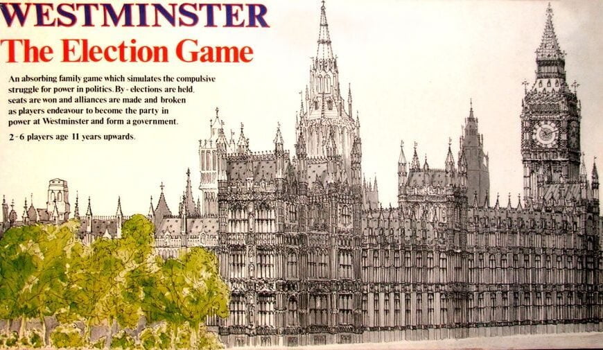 Westminster: The Election Game (1983) Board Game