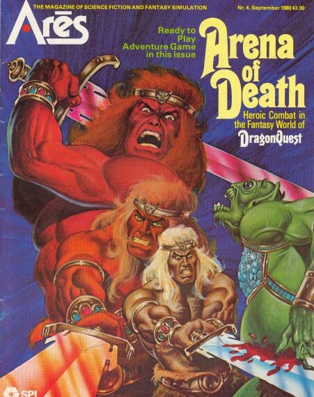 Arena of Death: Heroic Combat in the Fantasy World of DragonQuest (1980) Board Game