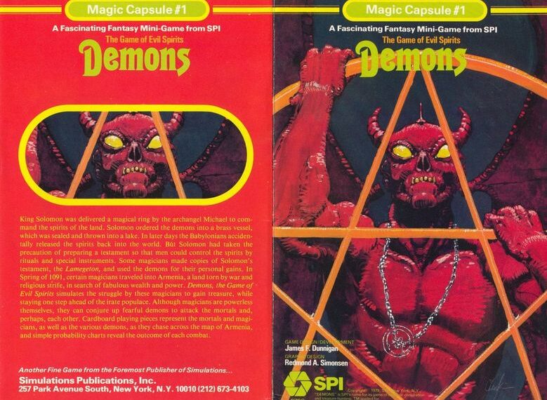 Demons: The Game of Evil Spirts (1979) Board Game