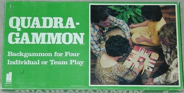 Quadragammon (1977) Board Game
