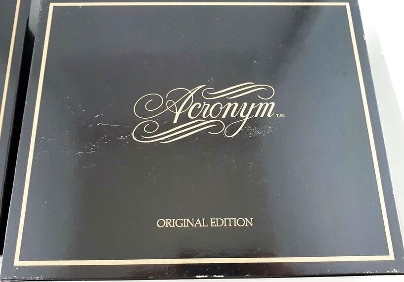 Acronym (1985) Board Game