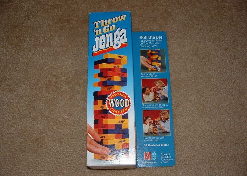 Throw ‘n Go Jenga (1986) Board Game
