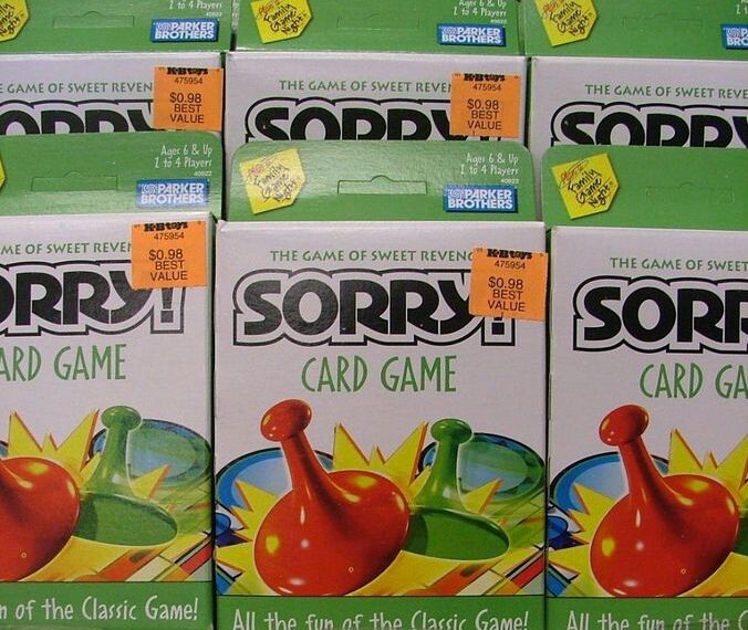 Sorry! Card Game (2002) Board Game