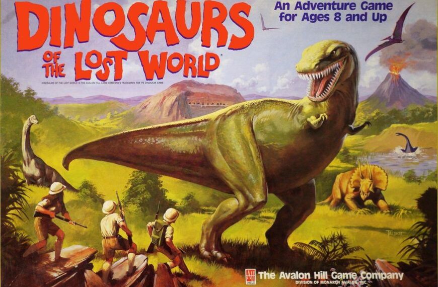 Dinosaurs of the Lost World (1987) Board Game