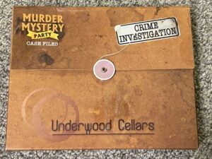 Murder Mystery Party Case Files: Underwood Cellars (2020) Board Game