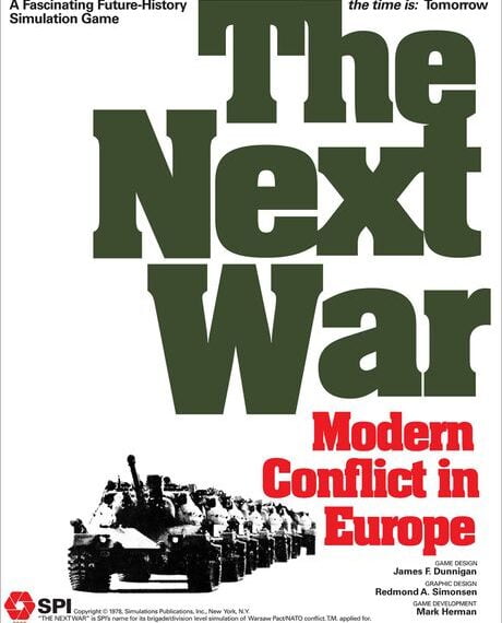 The Next War: Modern Conflict in Europe (1978) Board Game