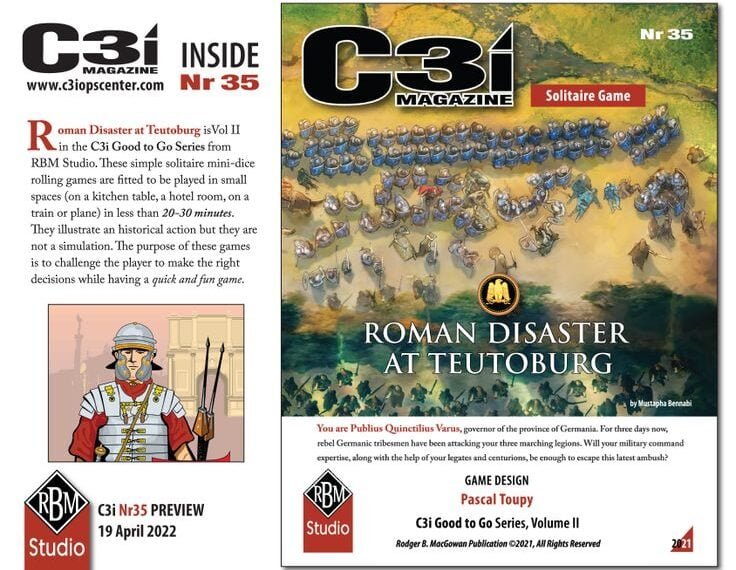 Roman Disaster at Teutoburg (2022) Board Game