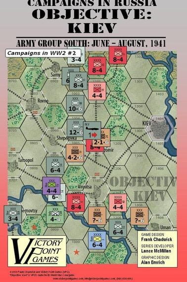 Objective: Kiev (The Advance of Army Group South: June-August, 1941) (2010) Board Game