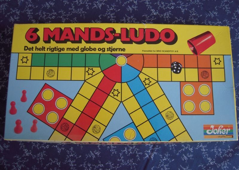 Ludo 6 Mands-Ludo (1985) Board Game