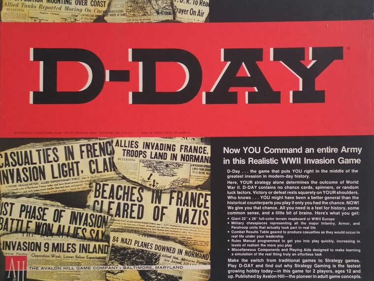D-Day (3rd edition) (1977) Board Game