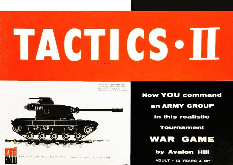 Tactics II (1958) Board Game