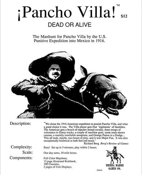 Pancho Villa, Dead or Alive! (1994) Board Game