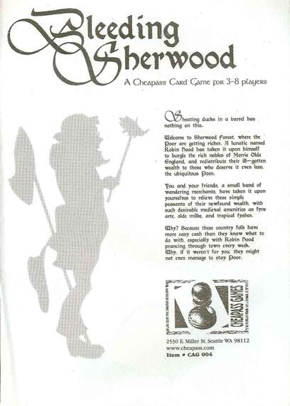 Bleeding Sherwood (1996) Board Game