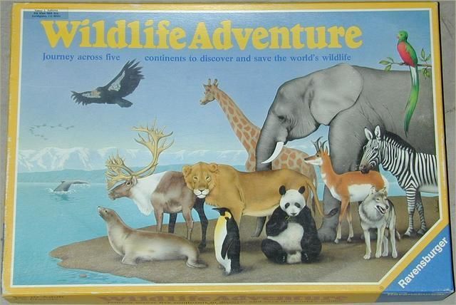 Wildlife Adventure (1985) Board Game