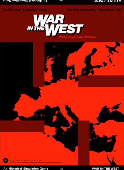 War in the West: WWII in Western Europe, 1939-1945 (1976) Board Game